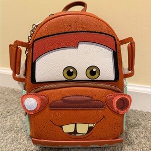 Tow mater loungefly Disney Pixar cars mini backpack NWT